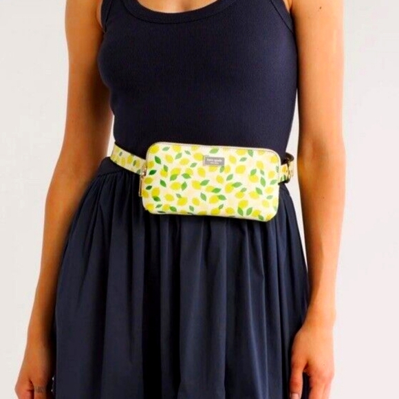 🍀 NWT! - Kate Spade Lemon Drop Crossbody Belt Bag - Picture 2 of 11